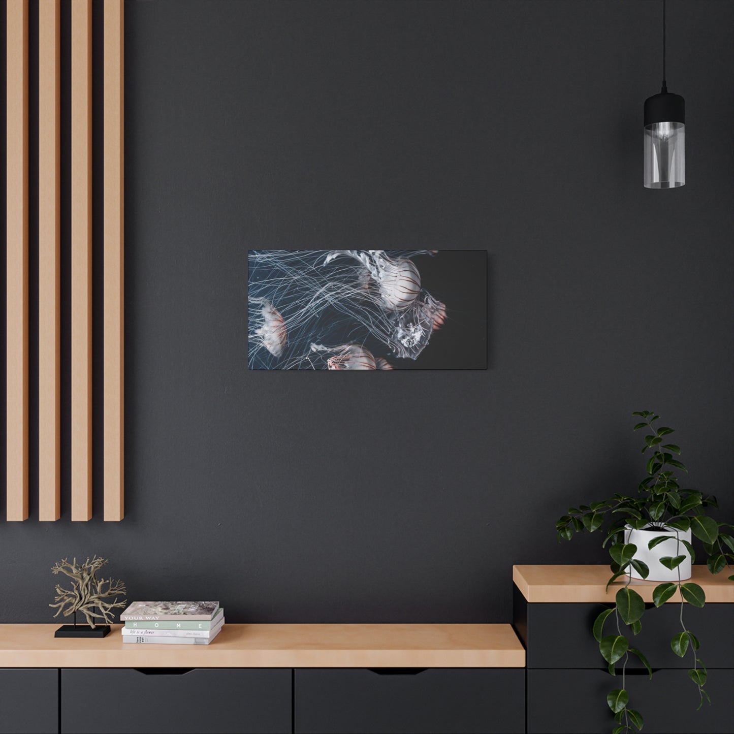 Jellyfish Swarm Matte Stretched Canvas
