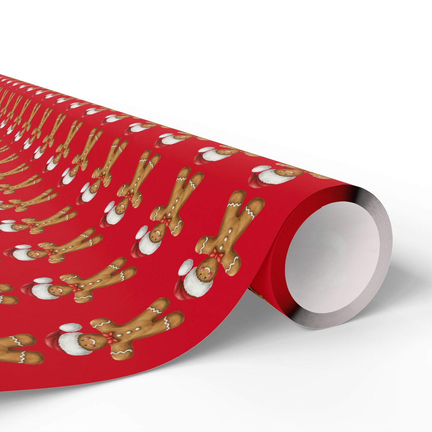 Festive Wrapping Paper for Gift-Giving, Christmas Wrap, Holiday Decorations, Gift Wrap for Birthdays, Gingerbread Theme