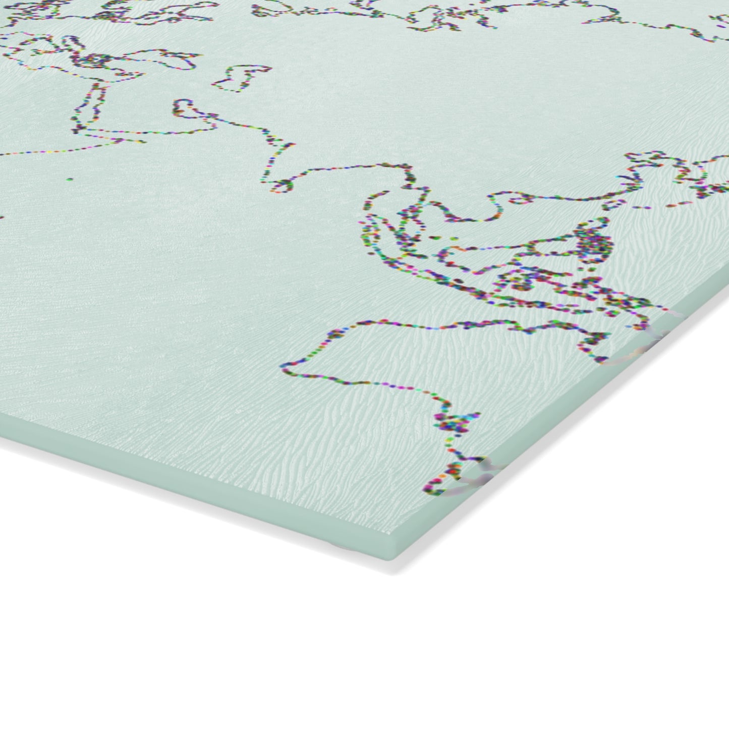 World Map Glass Cutting Board, Kitchen Decor, Unique Gift, Culinary Accessory, Home Cooking, Travel Enthusiast Gift