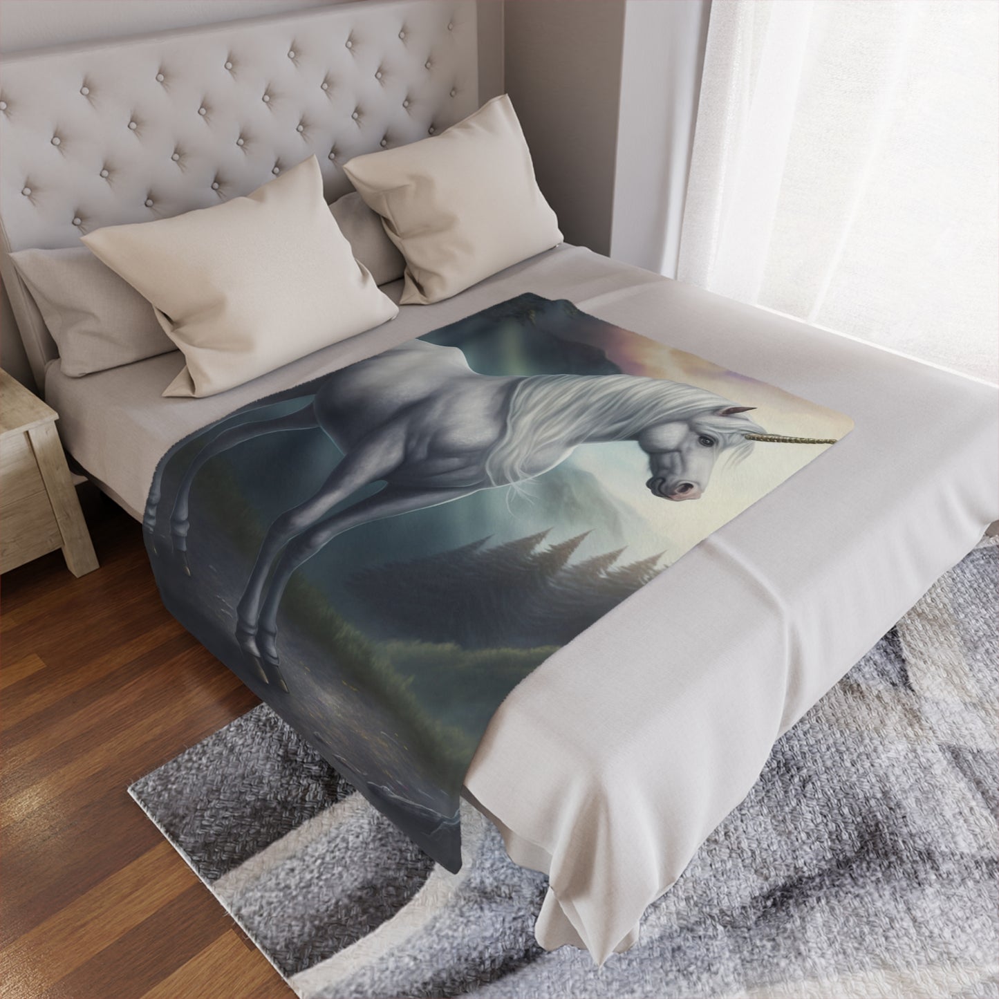 Unicorn Minky Blanket — Soft Fantasy Throw for Kids & Adults