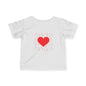 Infant Tee – Red Heart Confetti Baby Shirt