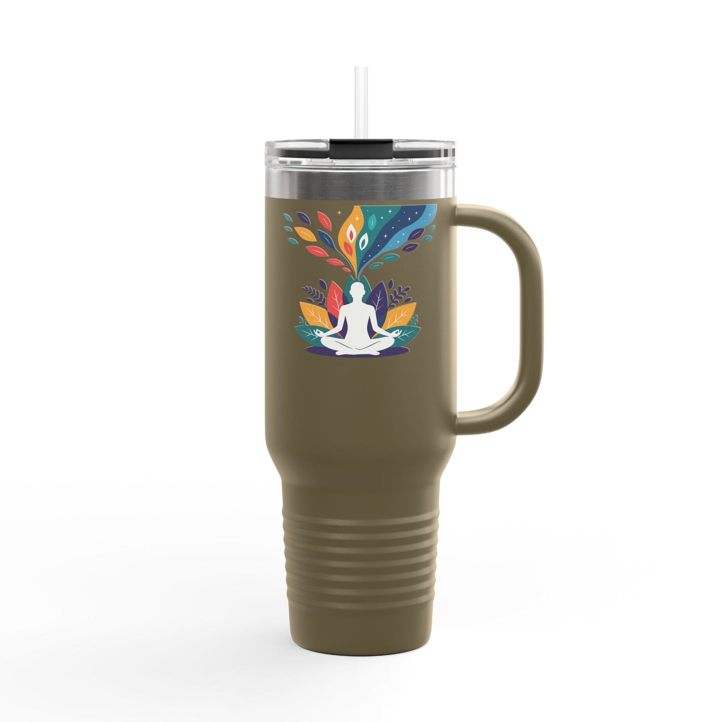Colorful Yoga Themed Insulated Travel Mug | 40oz | Perfect Gift for Yoga Lovers, Coffee on the Go, Outdoor Adventures, Unique Travel [...]