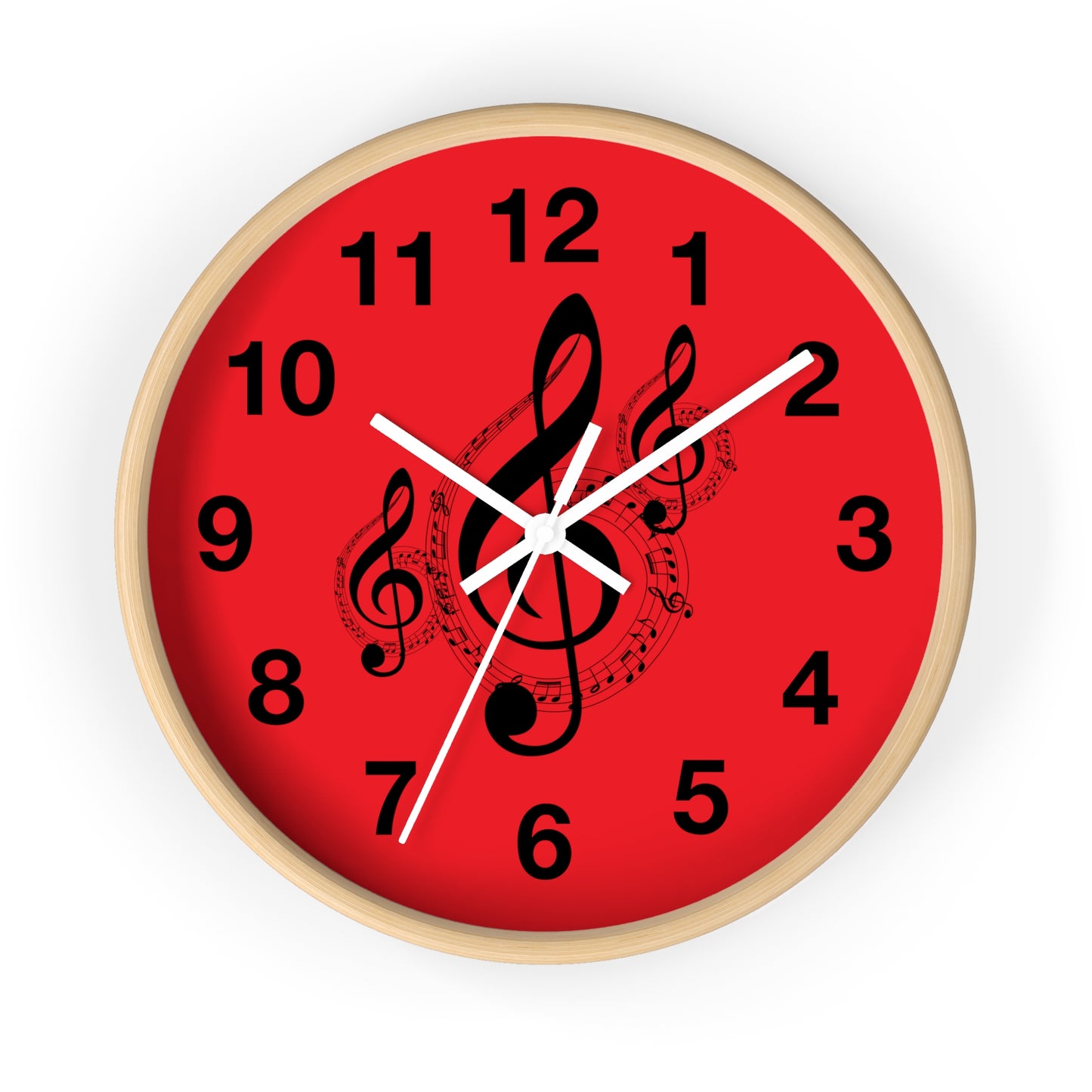 Musical Note Wall Clock - Perfect for Music Lovers, Gift for Musicians