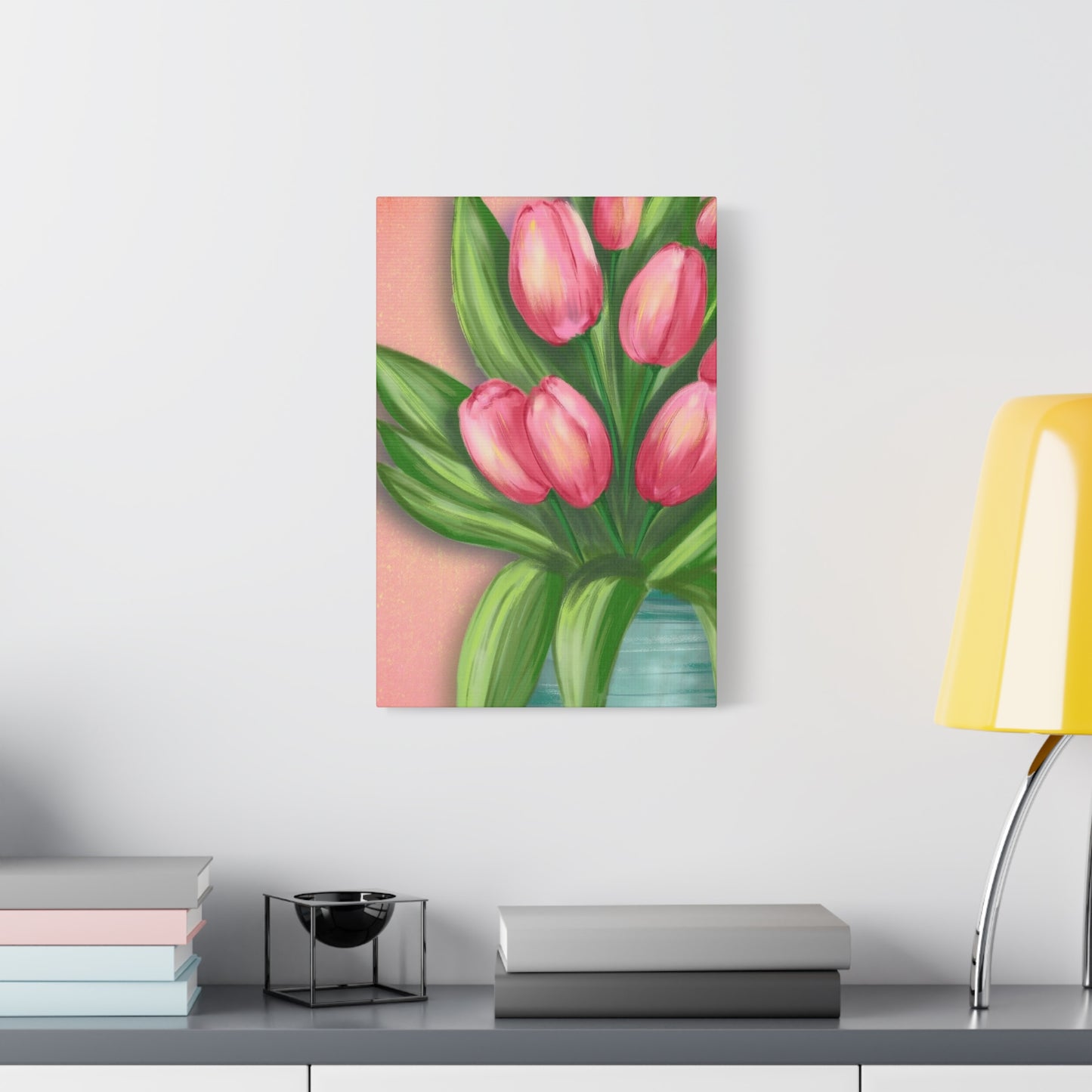 Matte Canvas, Stretched, 1.25" Tulips