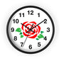 Rose Floral Wall Clock | Elegant Home Décor, Gift for Flower Lovers, Timeless Design, Spring Decor, Birthday Gift