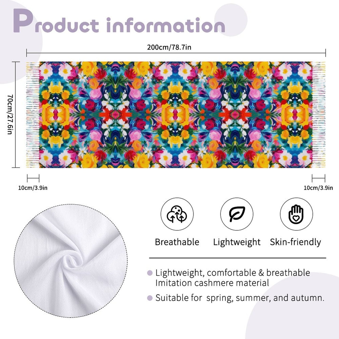 Cashmere-like Tassel Scarf