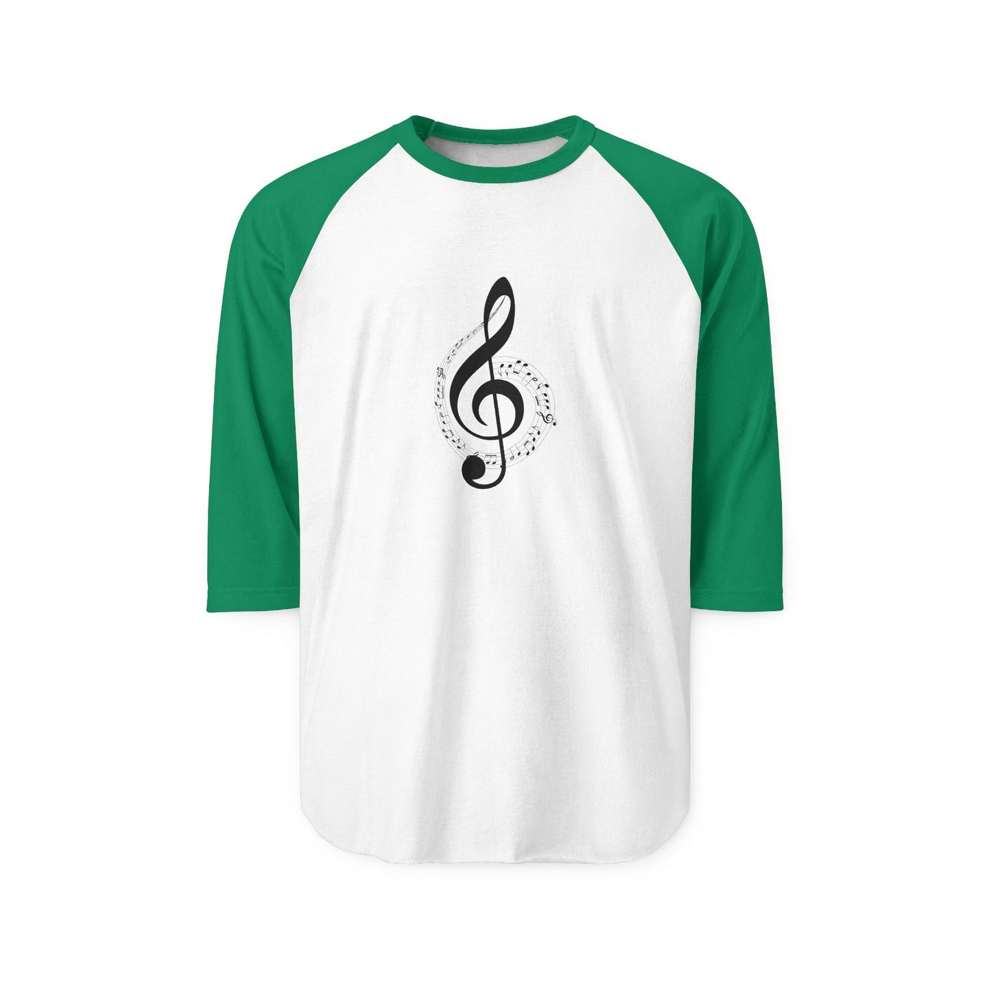 Music Lover's Unisex Three-Quarter Sleeve Raglan Shirt, Perfect for Concerts