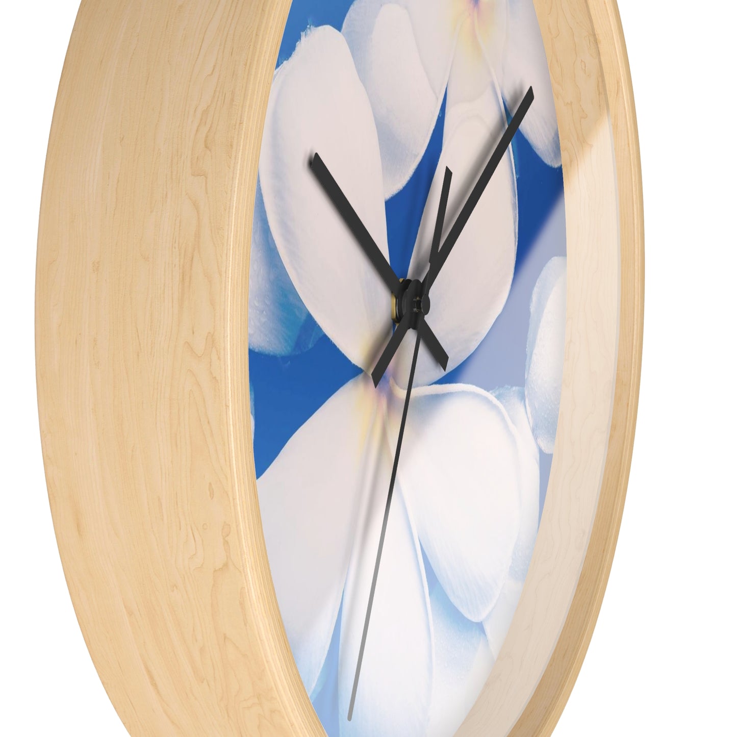 Serene Floral Wall Clock Perfect for Home Decor, Living Room