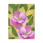 Matte Canvas, Stretched, 1.25" Tulips Pink and Purple Flowers