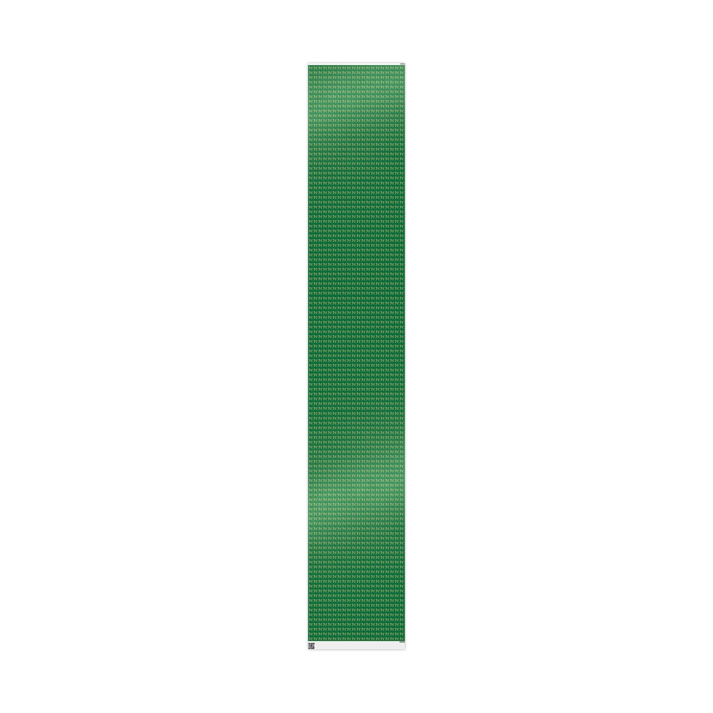 Green Wrapping Paper Roll — Gold Bow Pattern