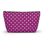 Polka Dot Accessory Pouch, Makeup Bag, Pencil Case, Travel Organizer, Gift for Her, Cute Storage
