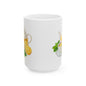 Citrus Delight Ceramic Mug - Refreshing Lemonade Design, Perfect for Tea Lovers, Kitchen Decor, Gift for Friends, Summer Sips