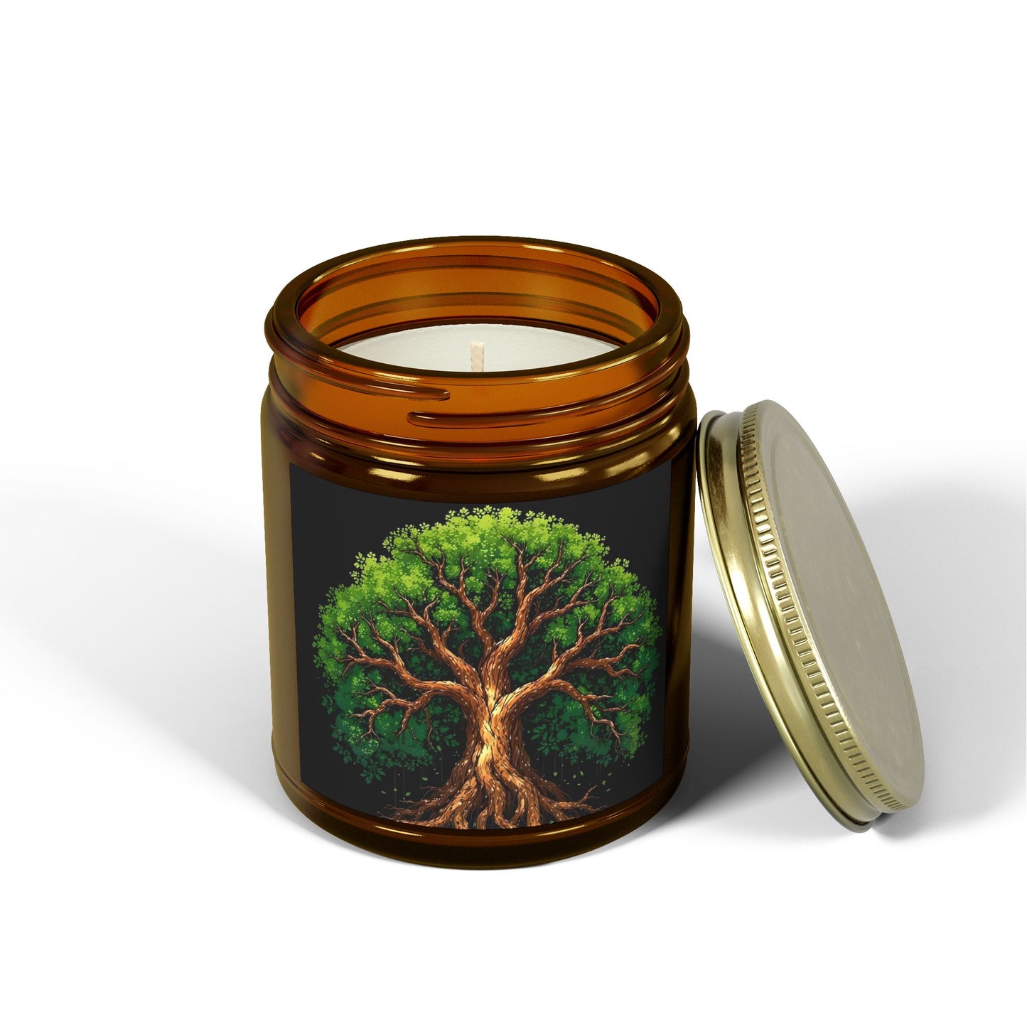 Scented Candles, Coconut Apricot Wax - Tree of Life Design, Eco-friendly Aromatherapy, Home Fragrance, Gifts for All Occasions