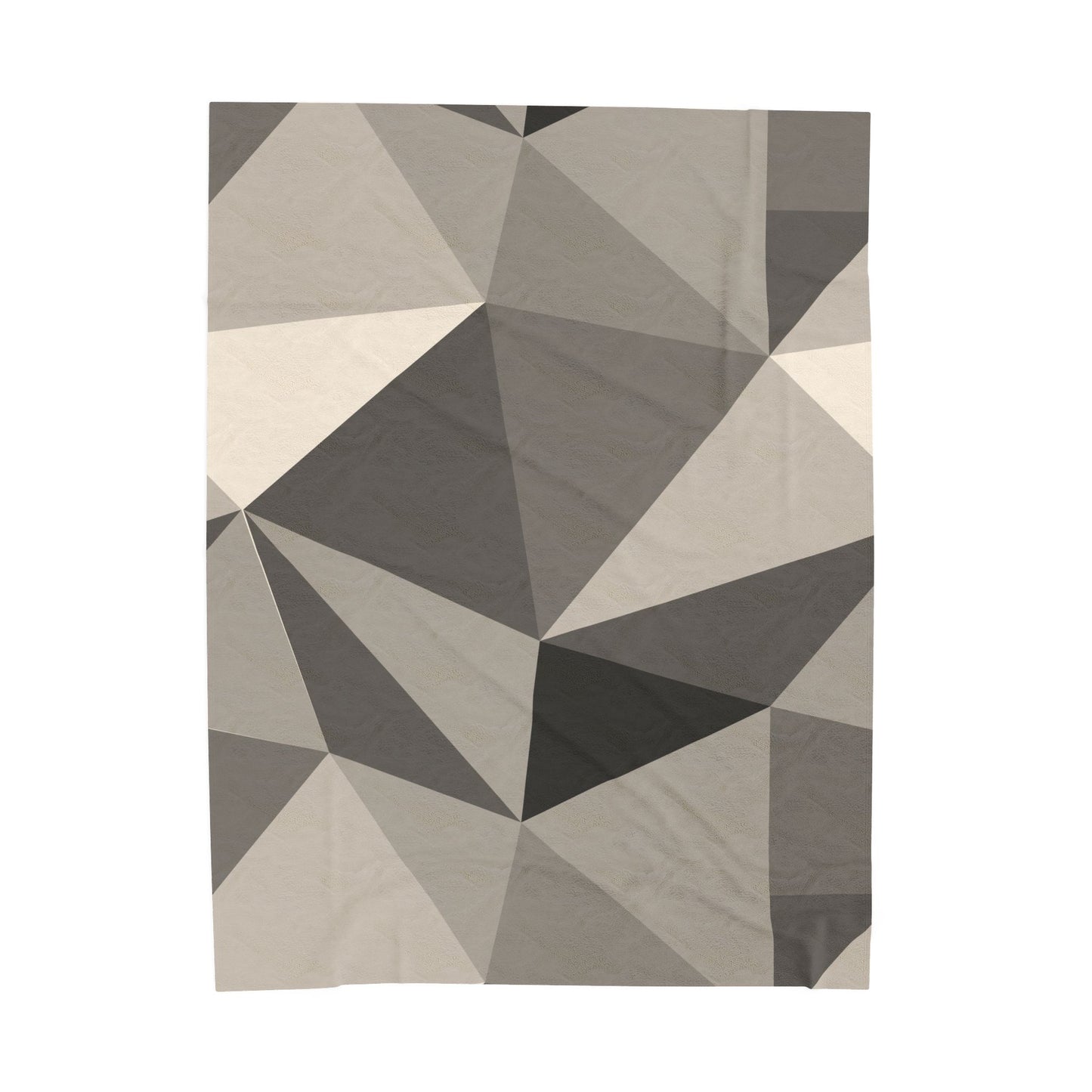 Cozy Geometric Velveteen Plush Blanket | Soft Throw for Home Decor, Gift for Homeowners, Minimalist Design, Perfect for Cozy Nights