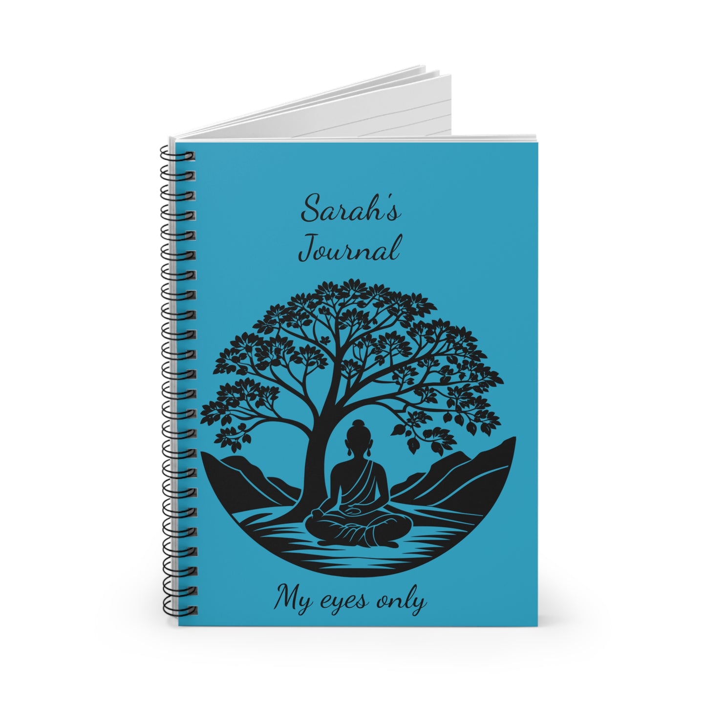 Meditation Spiral Notebook - Personalized Journal for Mindfulness, Gifts for Yoga Lovers, Spiritual Writing, Inspirational Diary, [...]