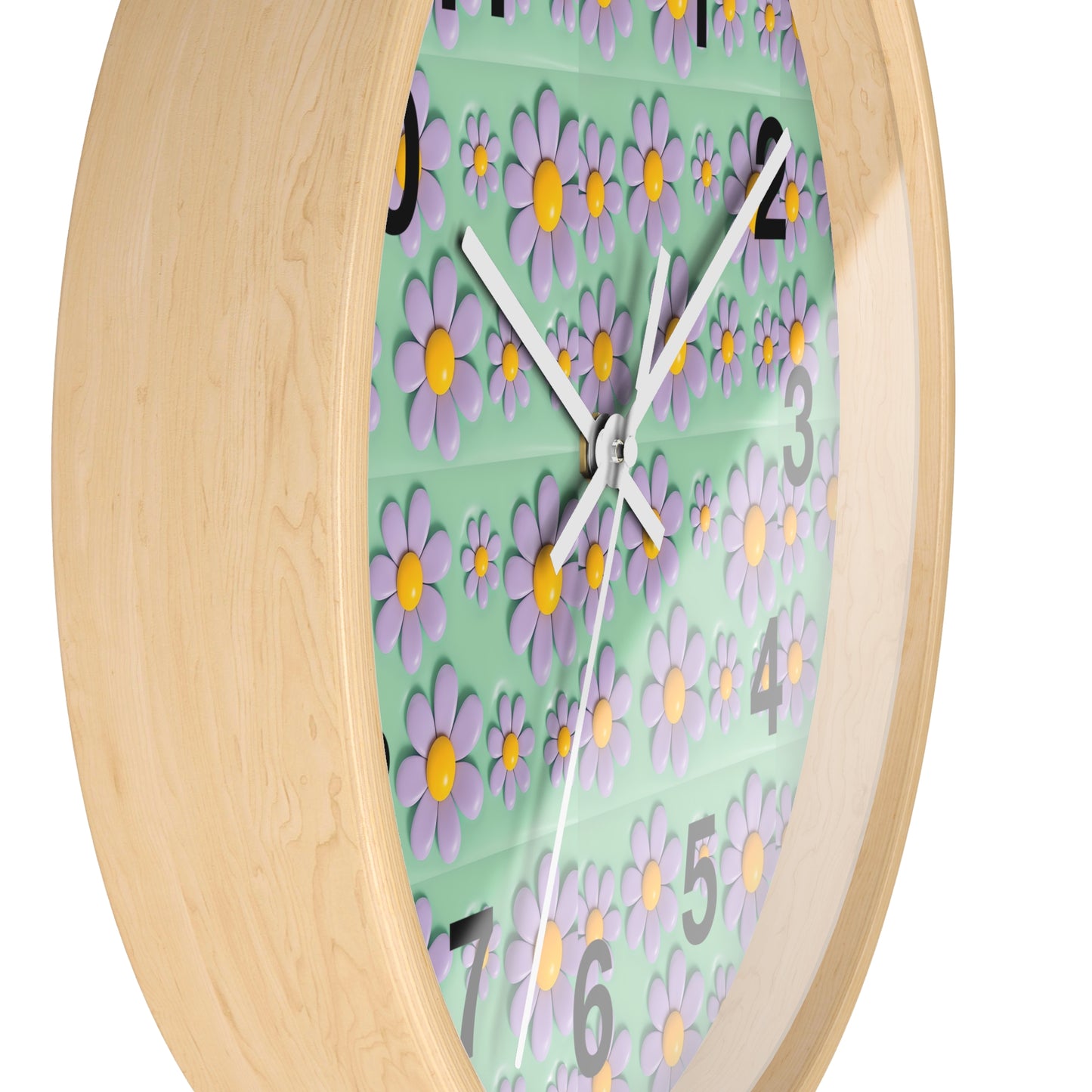 Charming Floral Wall Clock - Brighten Your Space with Decorative Timepiece, Home Decor, Gift for Her, Birthday, Mother's Day