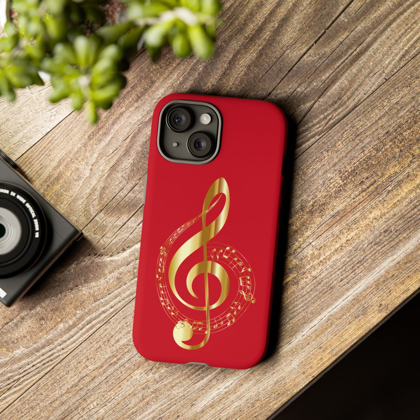 Tough Cases - Red Musical Note