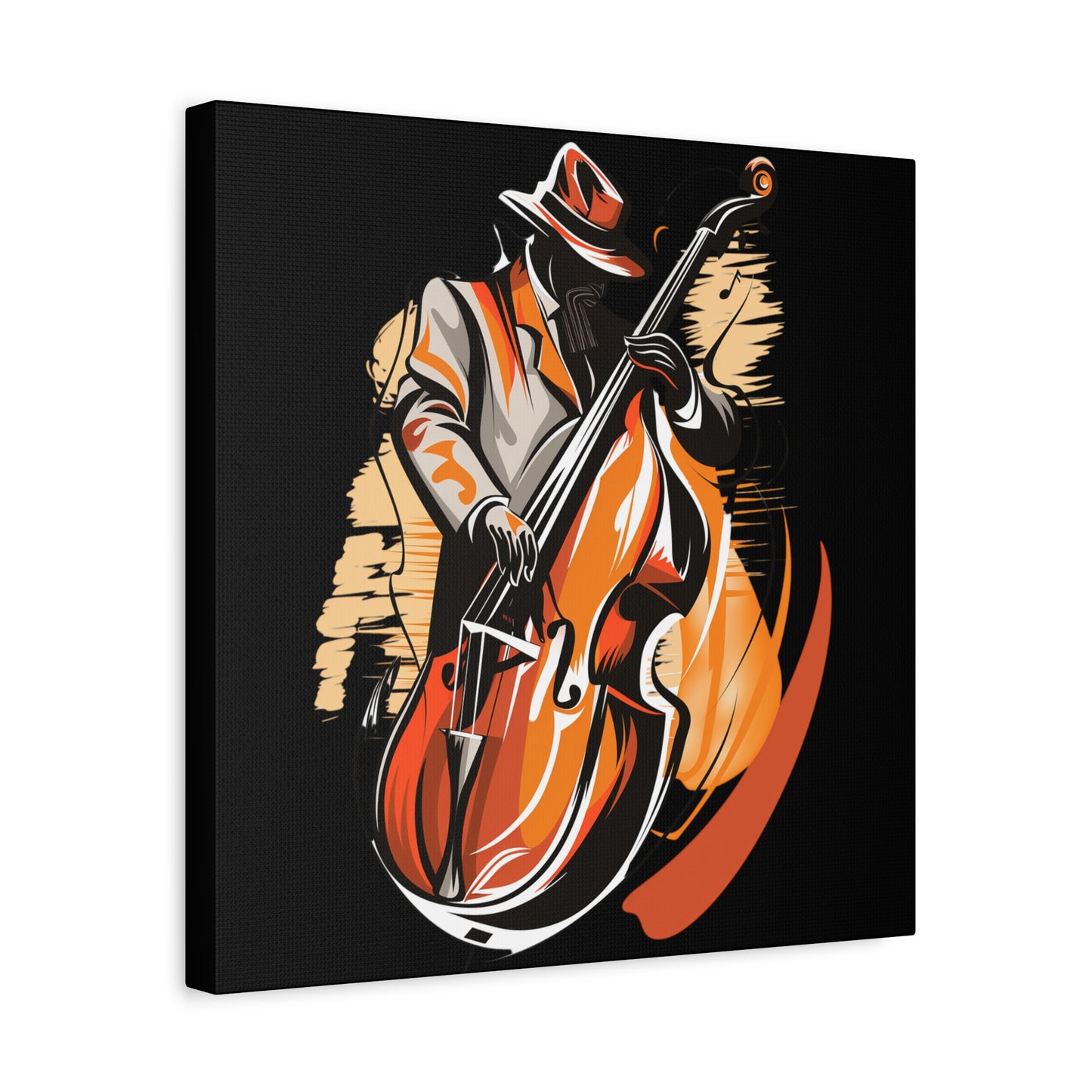 Matte Canvas, Stretched, 1.25" - Bass Player