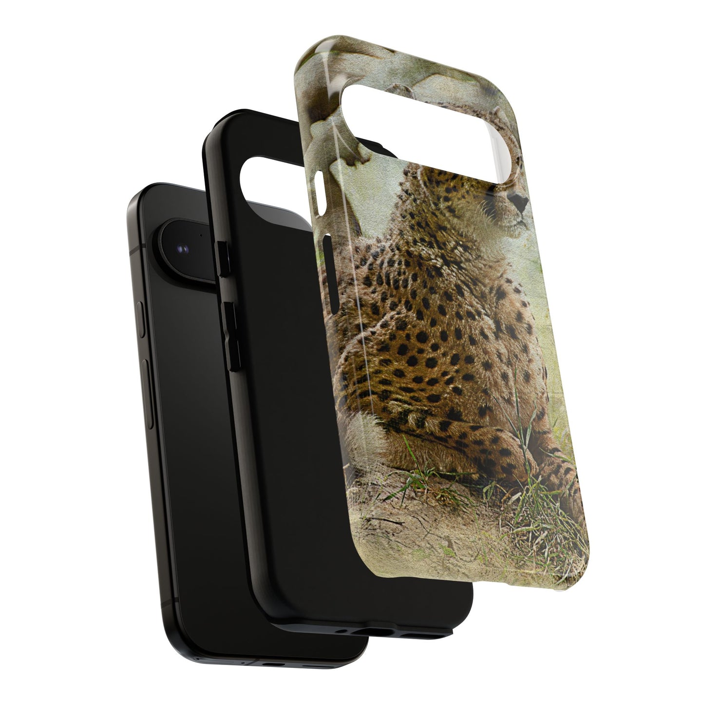 Cheetah Phone Case, Tough Cases, Animal Lover Gift, Wildlife Protection, Eco-Friendly Mobile Cover, Unique Phone Accessory