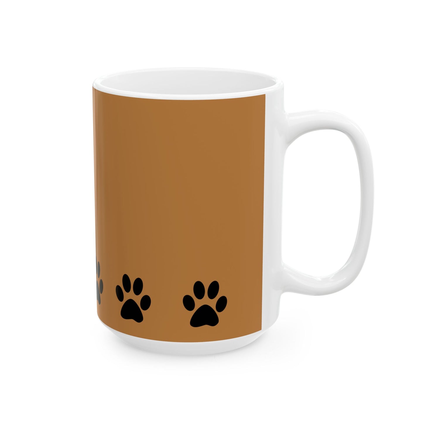Paw Print Ceramic Mug - Ideal for Pet Lovers, Dog Owners, Animal Enthusiasts, Gift for Pet Birthdays, Cozy Coffee Moments, Kitchen Decor
