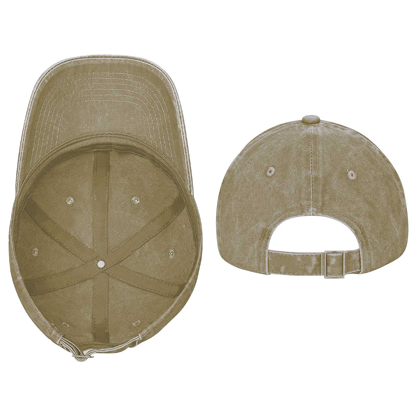 Cotton Vintage Washed Denim Baseball Cap