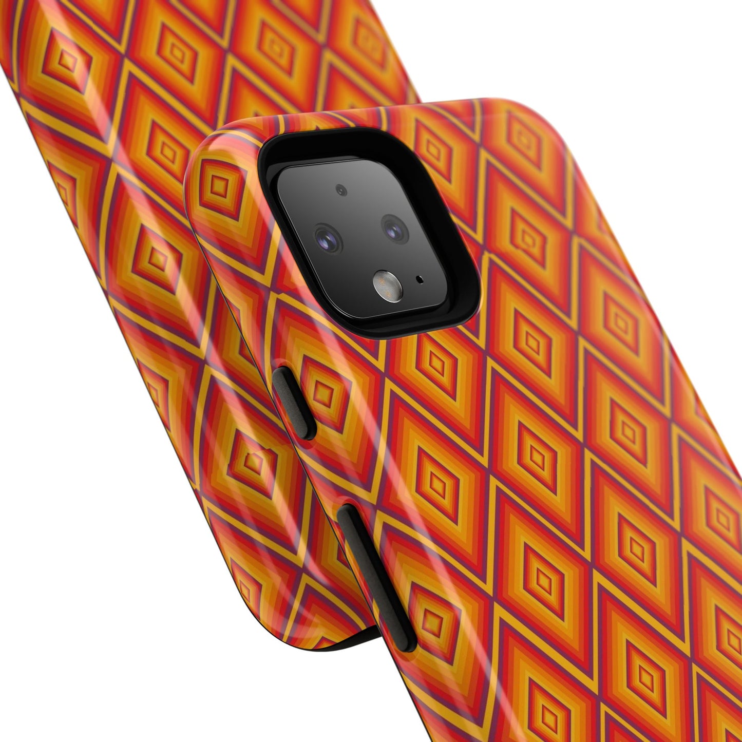 Geometric Phone Case, Tough Cases for Protection, Stylish Smartphone Cover, Vibrant Patterned Phone Accessory, Unique Gift Idea, [...]