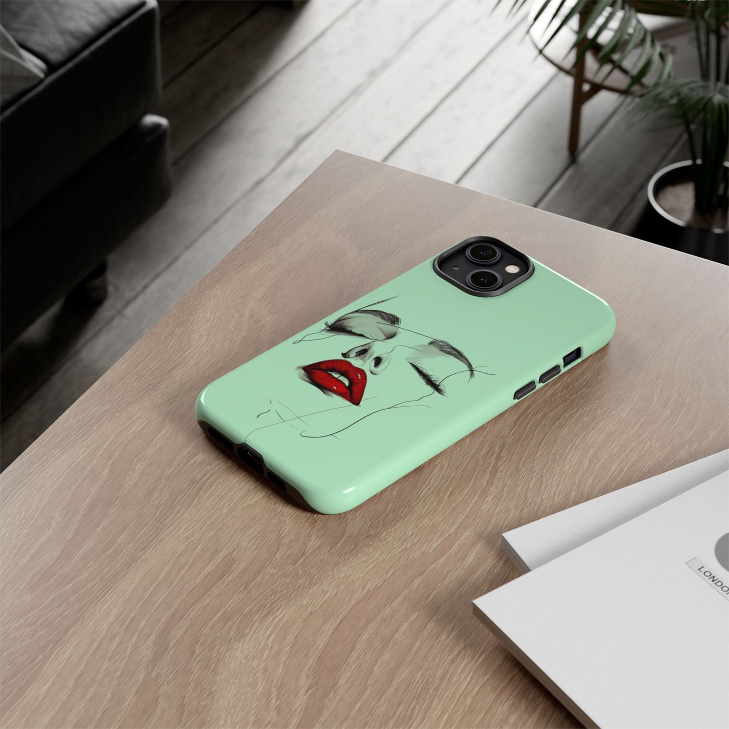 Stylish Phone Case, Artistic Phone Cover, Trendy Tech Accessory, Unique Cell Phone Protector, Gift for Her, Modern Aesthetic