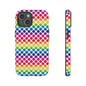 Rainbow Dot Phone Case, Colorful Phone Cover, Fun Phone Accessory, Gift for Friends, Trendy Mobile Case