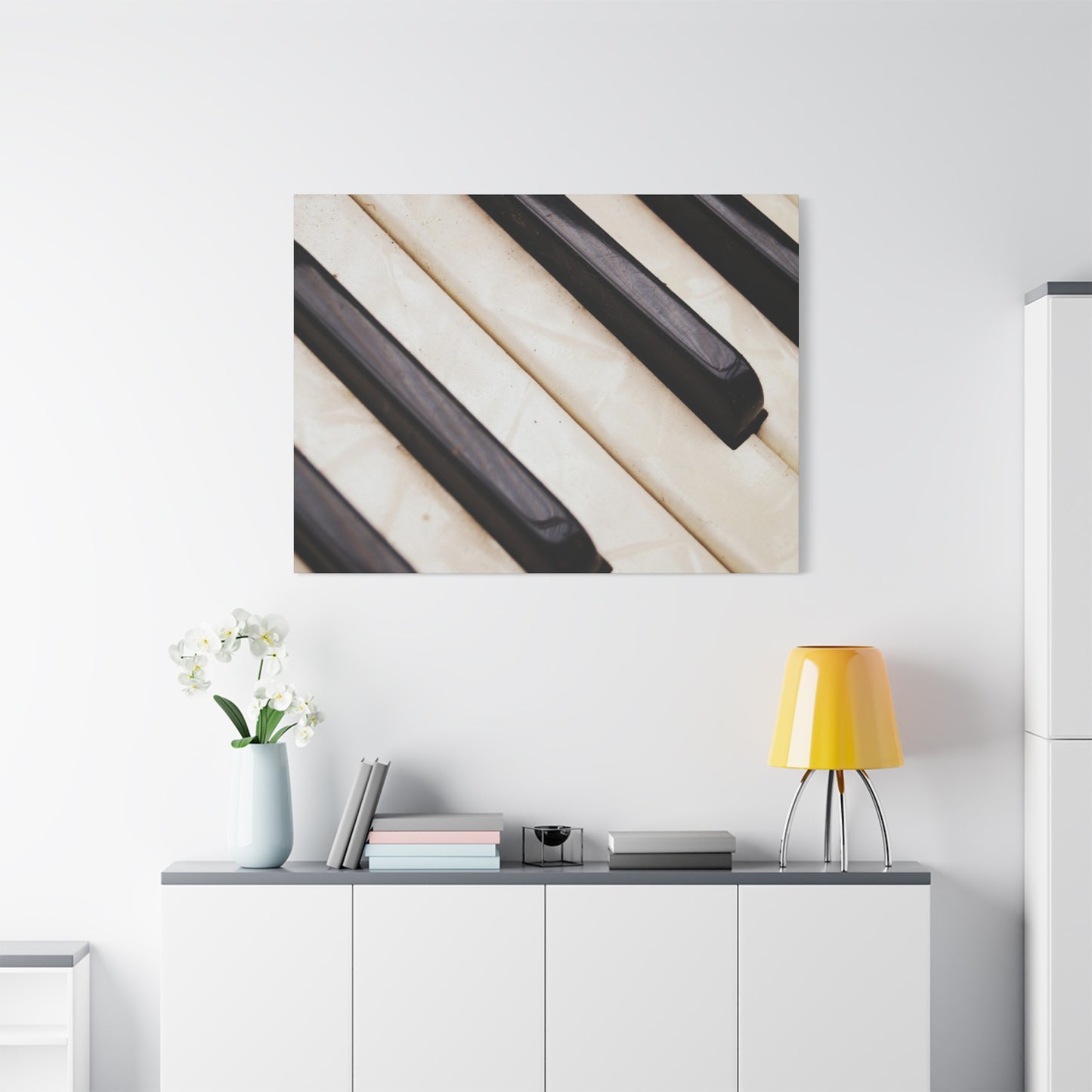 Piano Keys Canvas Wall Art, Music Decor for Home, Perfect Gift for Musicians or Music Lovers