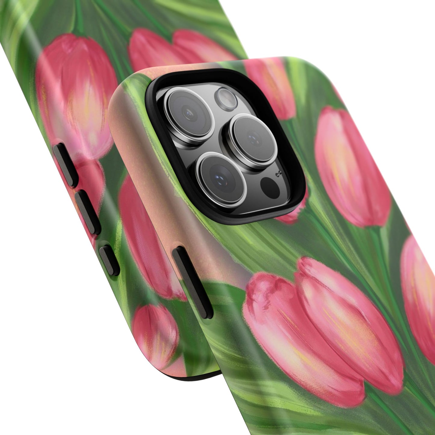 Floral Phone Case with Vibrant Tulips - Tough Cases for Garden Lovers, Spring Gifts, Nature Enthusiasts, Unique Gadget Accessories, [...]