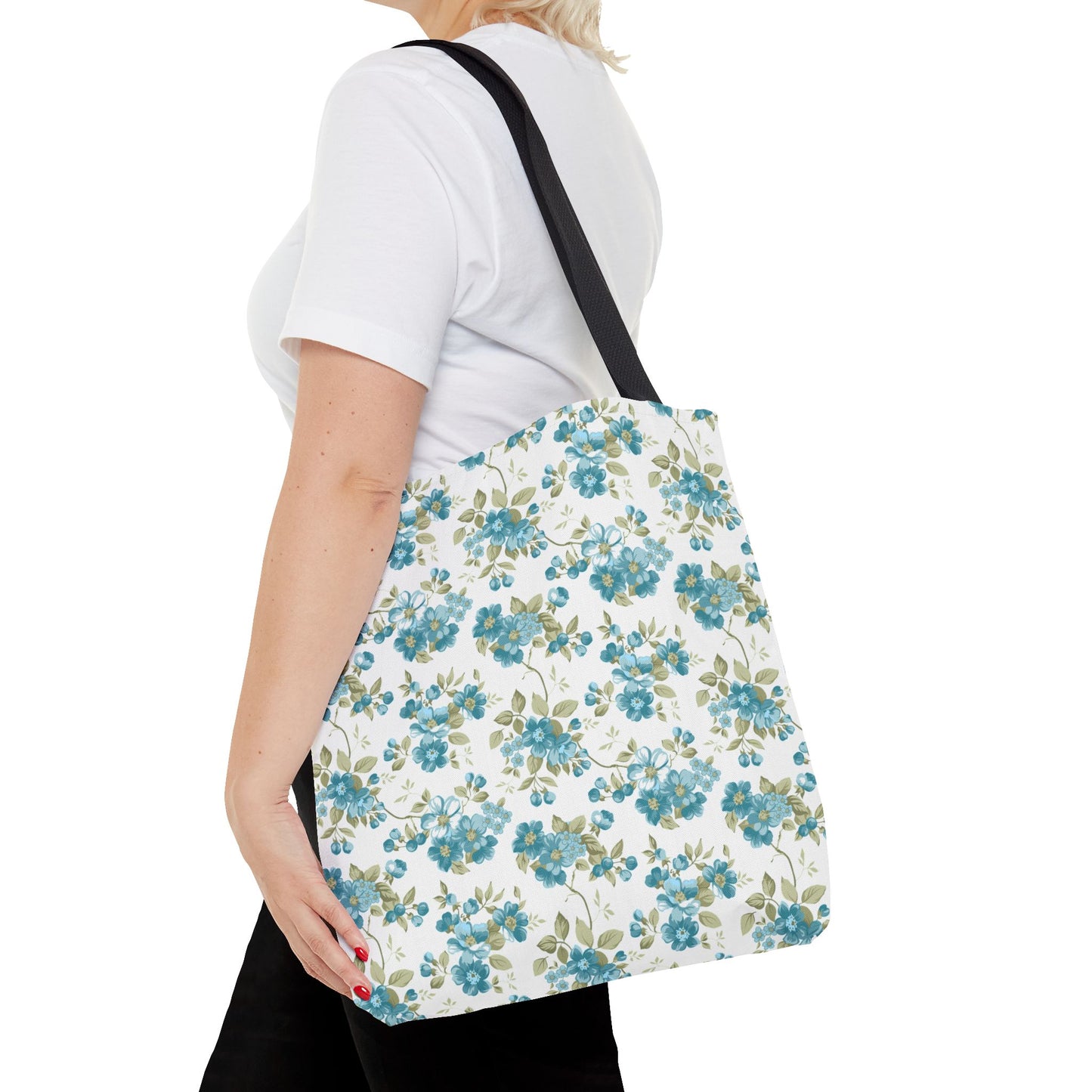Floral Design Tote Bag | Reusable Shopping Bag, Beach Tote, Eco-Friendly Bag, Gift for Her, Travel Organizer