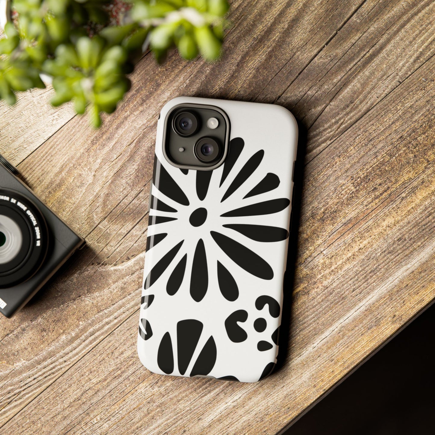 Stylish Phone Case with Floral Design, Tough Phone Cover for Her, Trendy Black and White Cell Phone Case, Unique Gift for Birthdays [...]