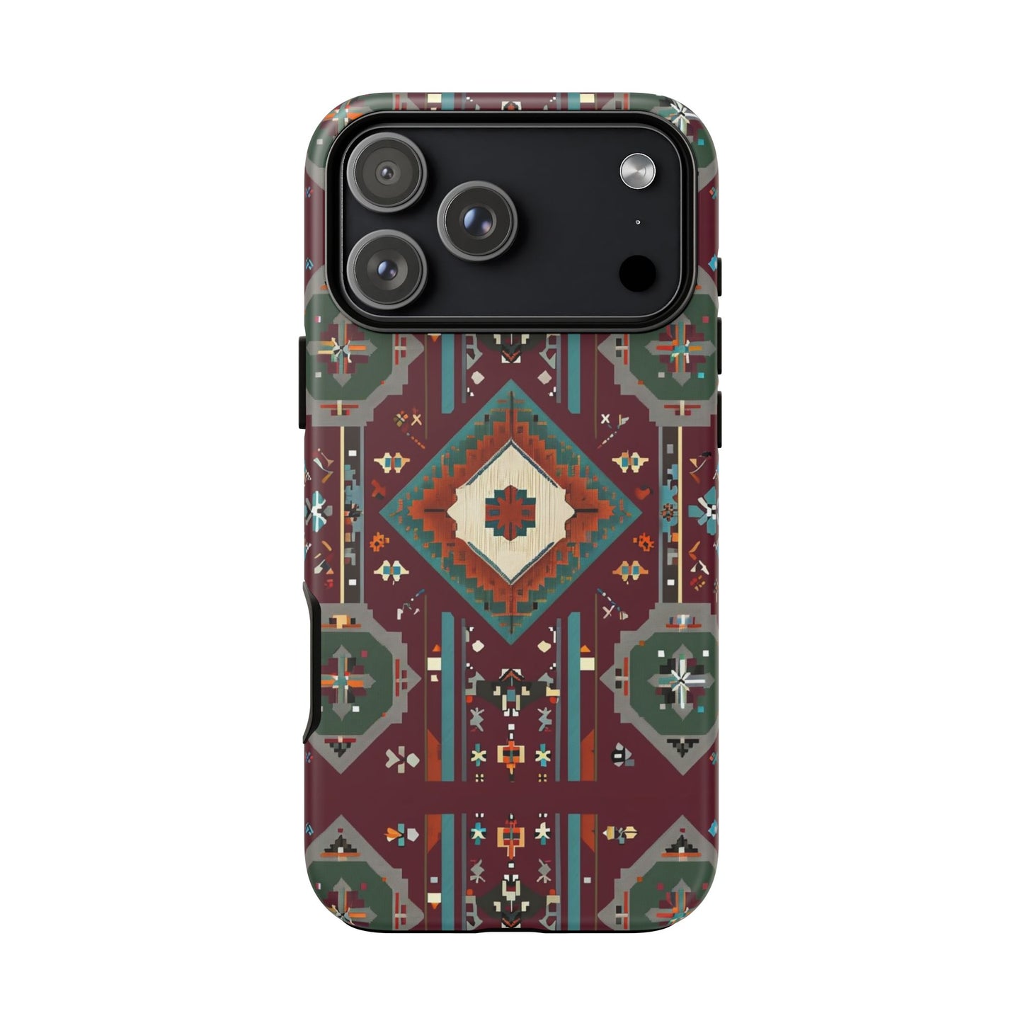 Tribal Pattern Phone Case - Boho Chic, Tough Durable Cover, Stylish Tech Accessory, Gift for Him/Her, Festival Essentials