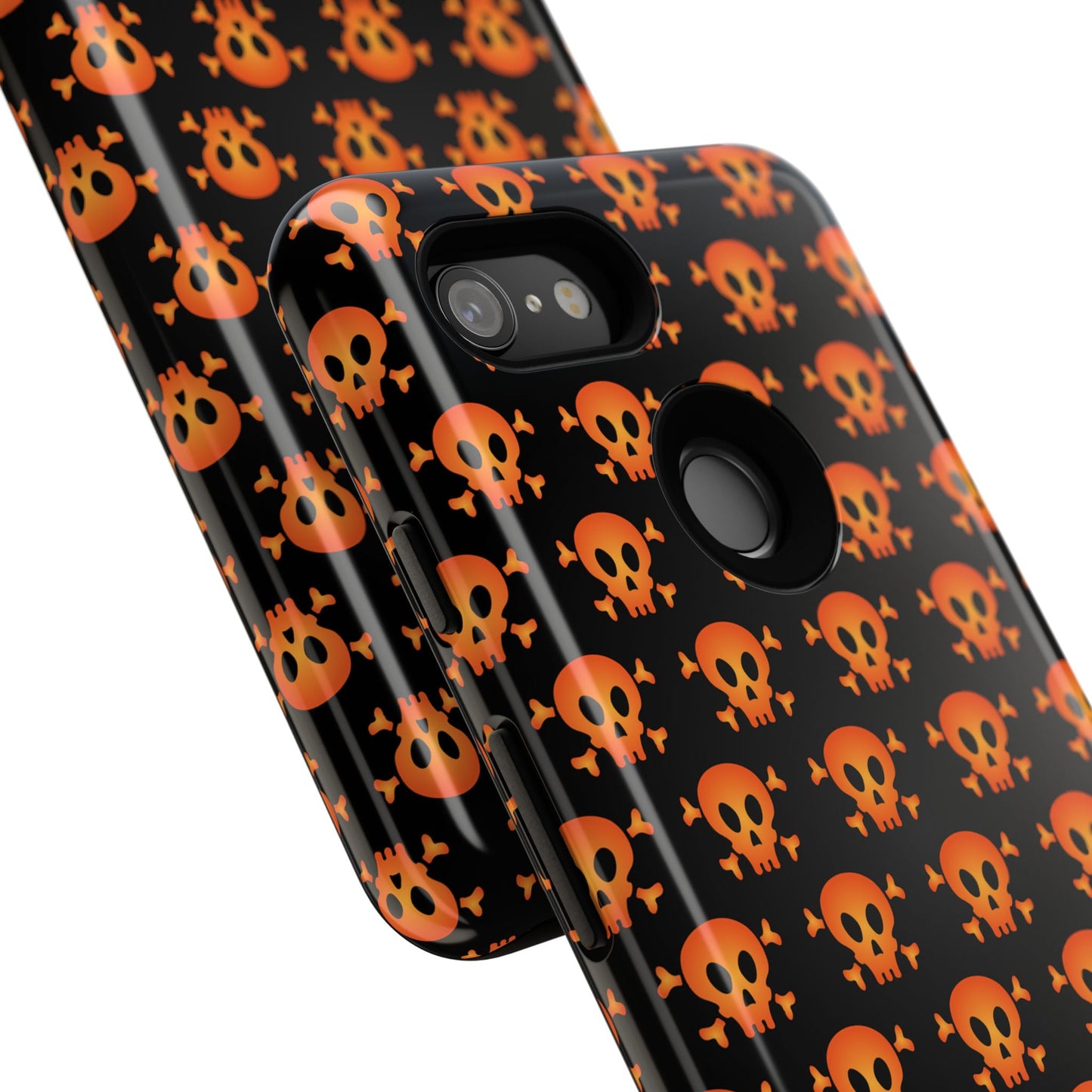 Halloween Skull Phone Case, Spooky Mobile Cover, Trick or Treat Accessory, Goth Gift, Skull Pattern Design