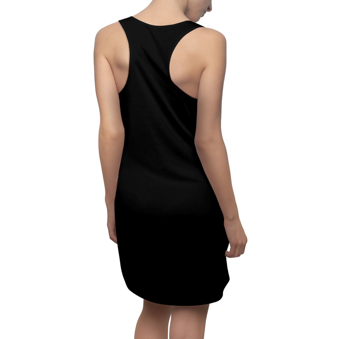 Retro Vibes Women's Racerback Dress, Trendy Summer Dress, Perfect for Festivals, Casual Wear, Birthday Gift, Vacation Outfit