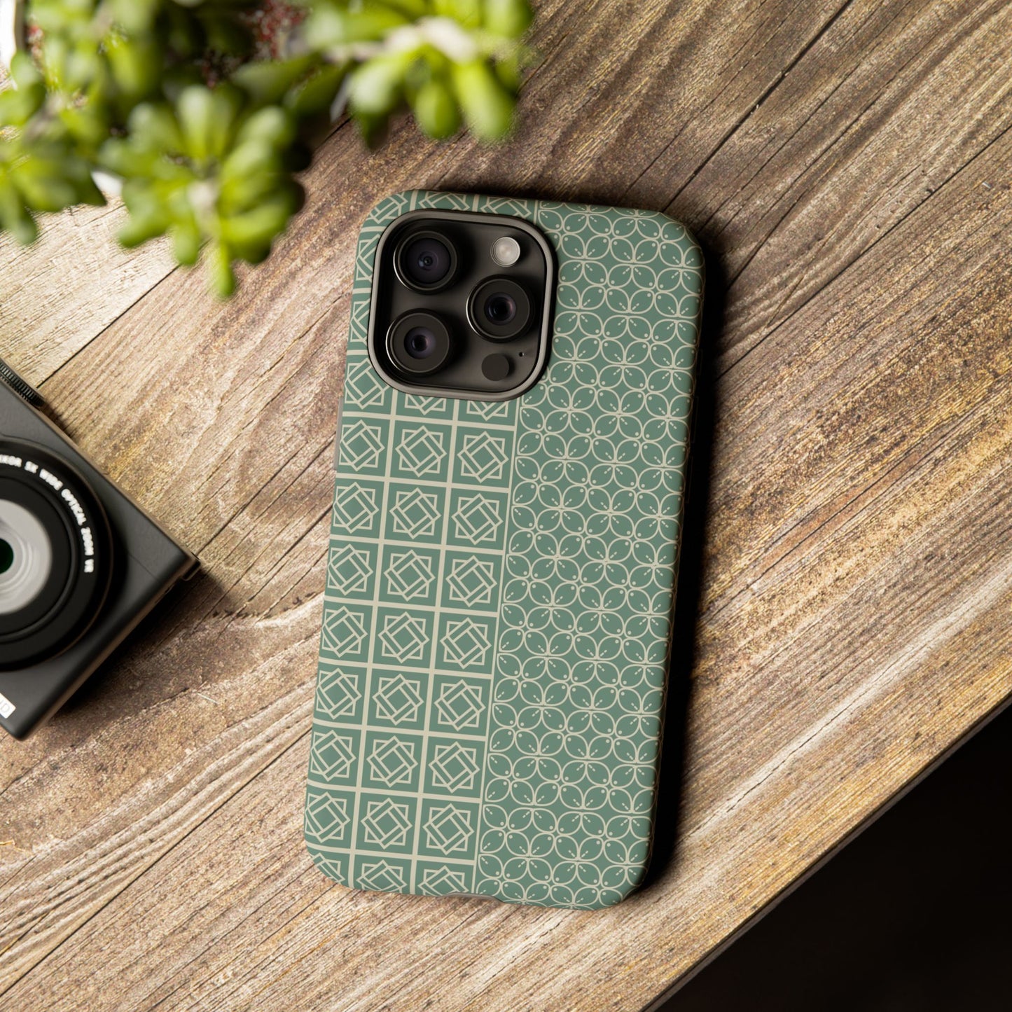 Stylish Phone Case with Geometric Patterns, Tough Cases, Durable Cell Phone Cover, Trendy Smartphone Accessory, Functional Gift Idea