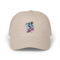 Skateboarder Art Dad Cap - Classic White Baseball Hat for Skate Enthusiasts