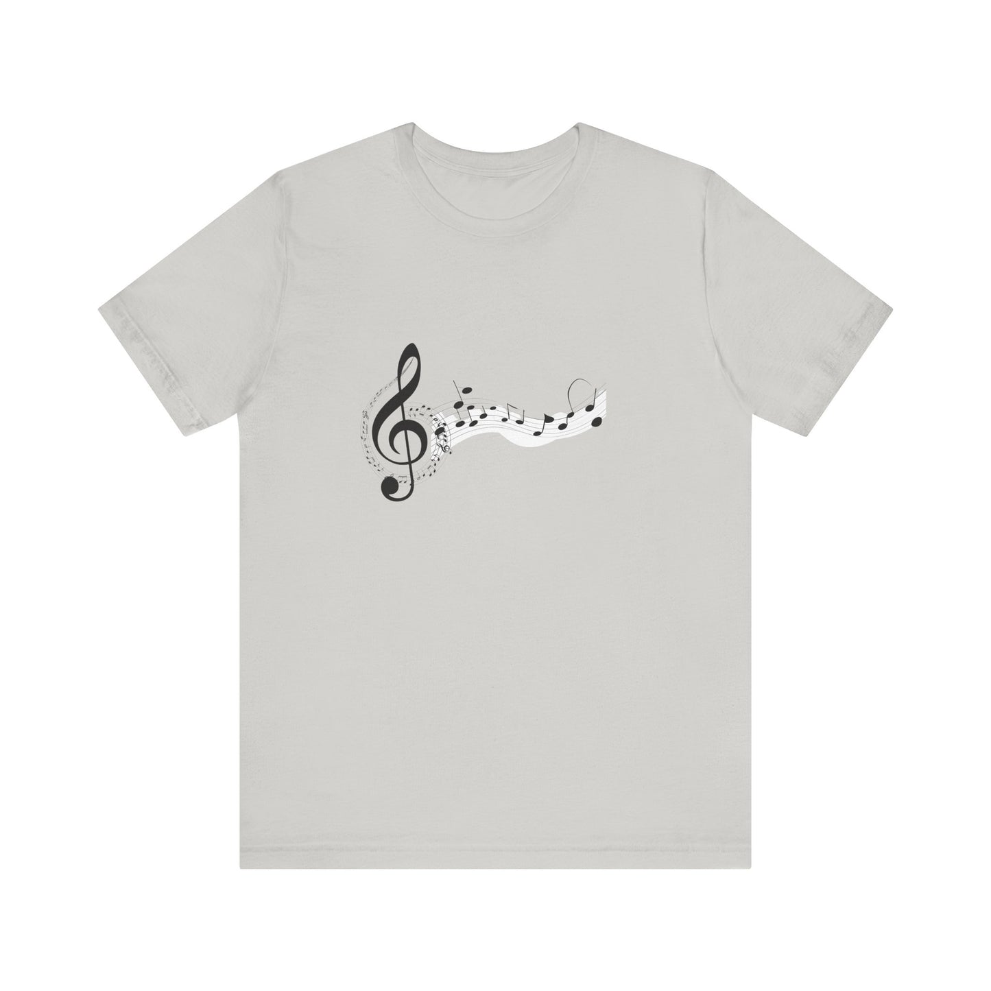 Musical Notes Short Sleeve Tee for Music Lovers