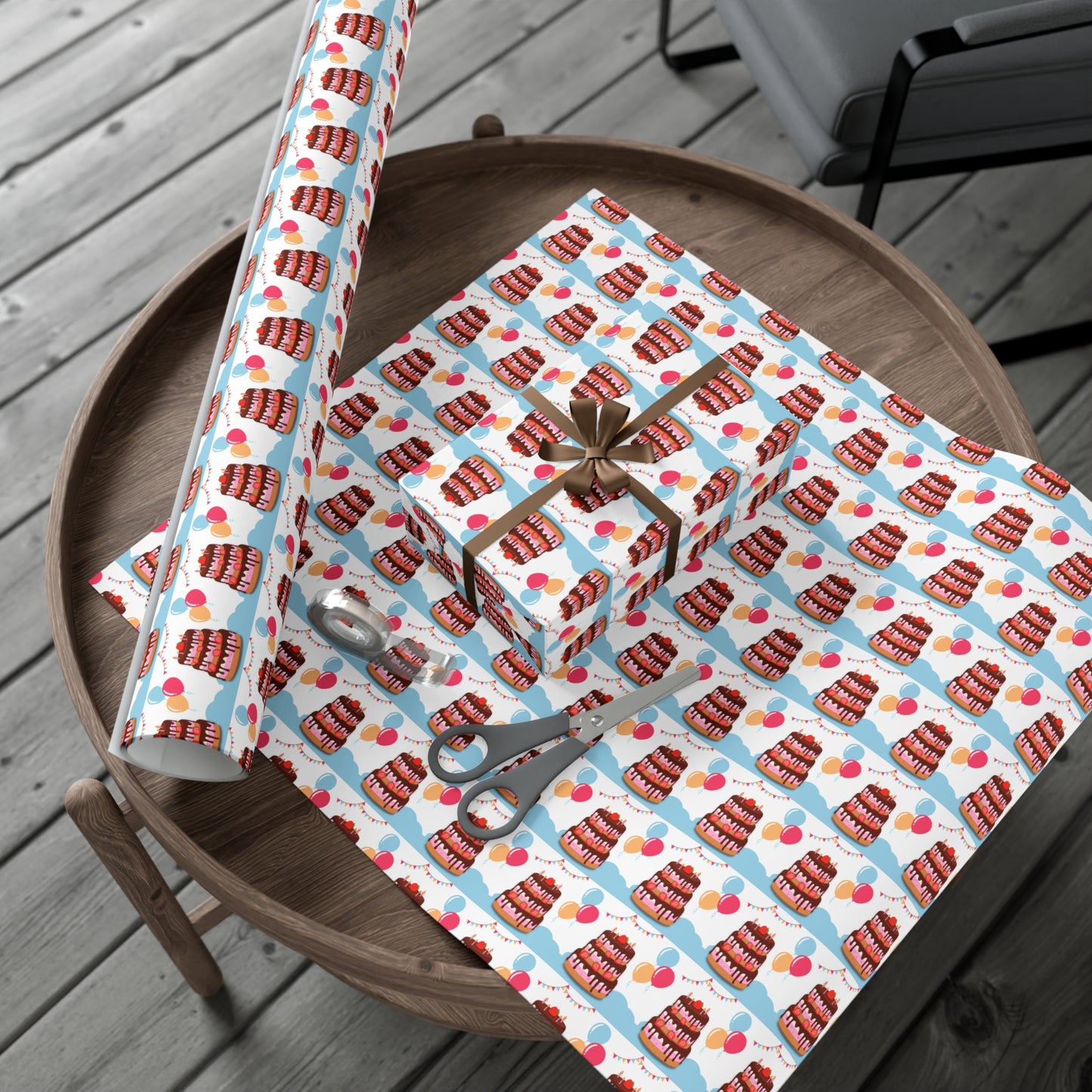 Birthday Cake Gift Wrap Papers - Celebration, Party, Festival, Wrapping, Gifts