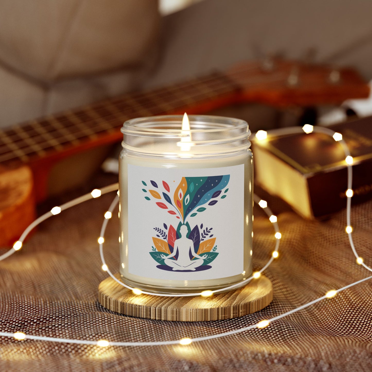 Serene Scented Candles, Relaxing Aromatherapy for Meditation, Home Décor, or Gifts, Coconut Apricot Wax