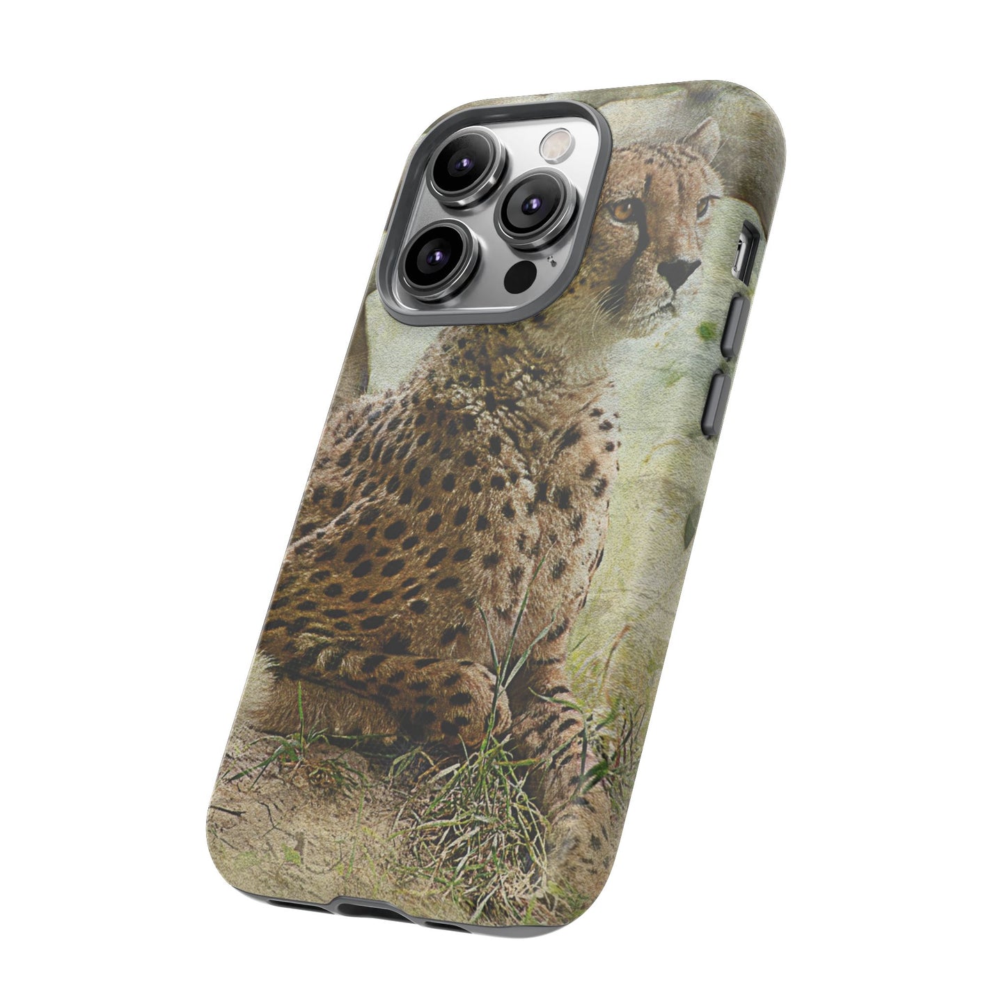 Cheetah Phone Case, Tough Cases, Animal Lover Gift, Wildlife Protection, Eco-Friendly Mobile Cover, Unique Phone Accessory