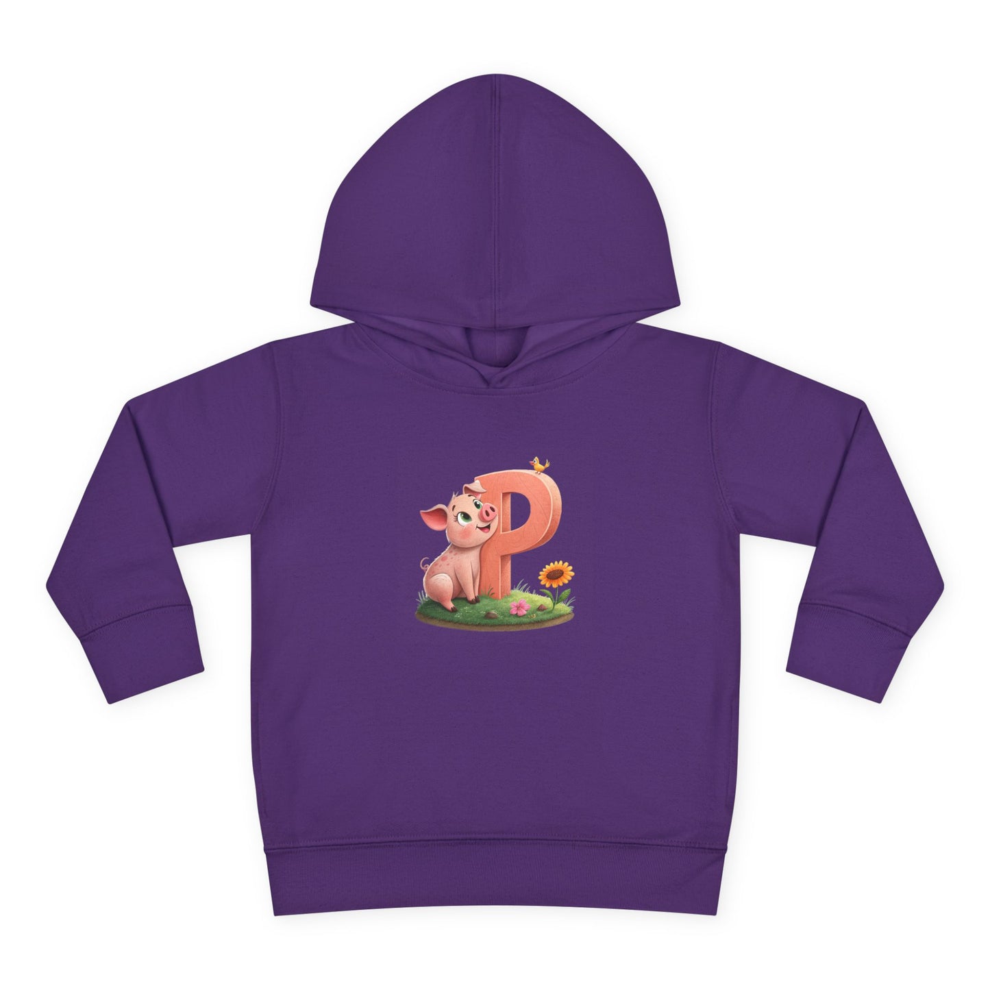 Toddler Piggy Personalized Fleece Hoodie, Cute Animal Hoodie, Kids Pullover, Toddler Clothes, Kids Gift, Birthday Present