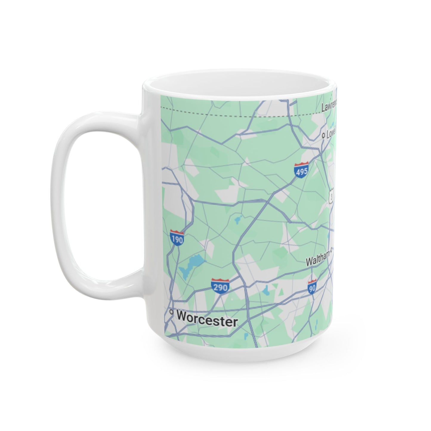 Boston Map-Printed Ceramic Mug - Custom Location Gift, Coffee Lover's Travel Mug, Personalized Home Decor, Geography Gift