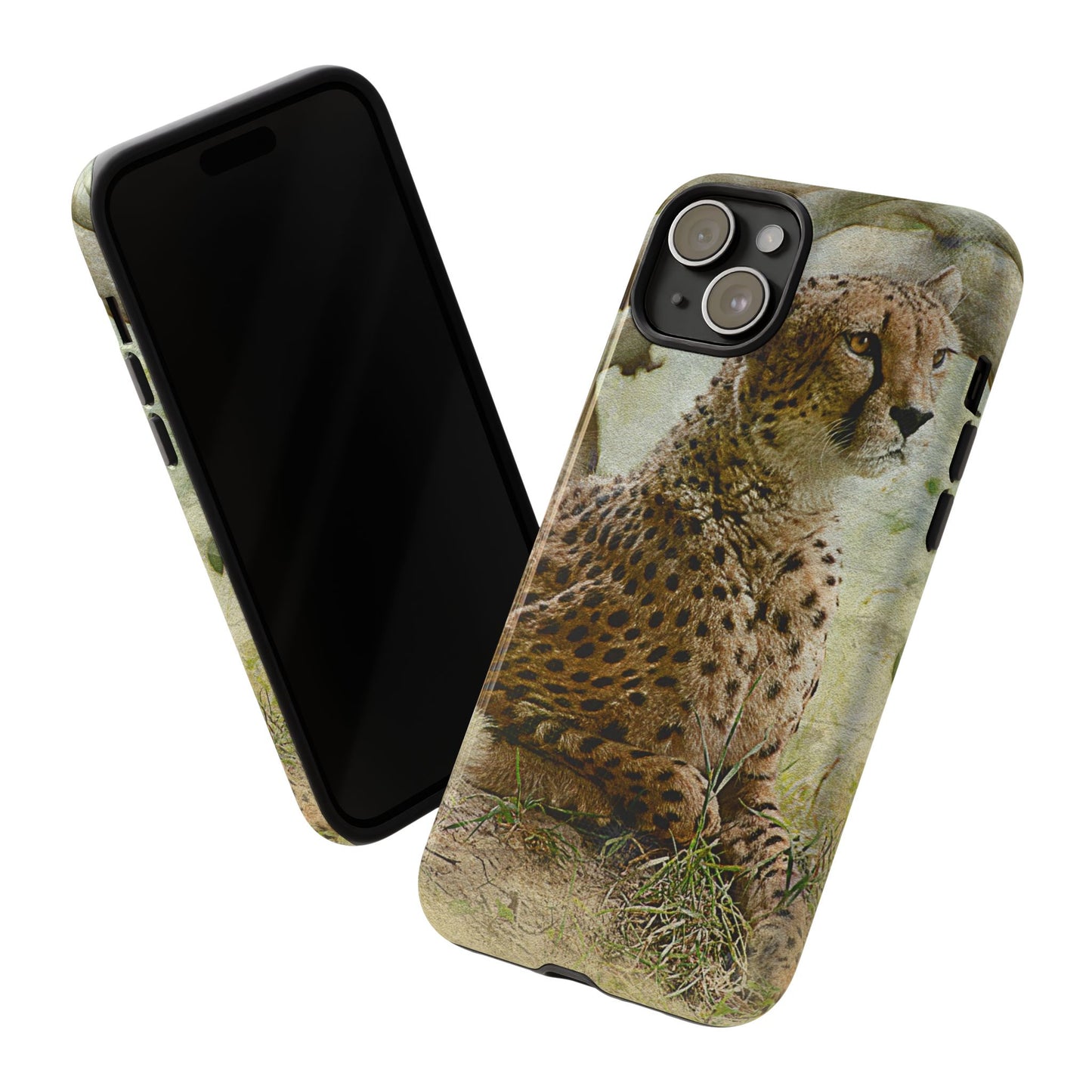 Cheetah Phone Case, Tough Cases, Animal Lover Gift, Wildlife Protection, Eco-Friendly Mobile Cover, Unique Phone Accessory