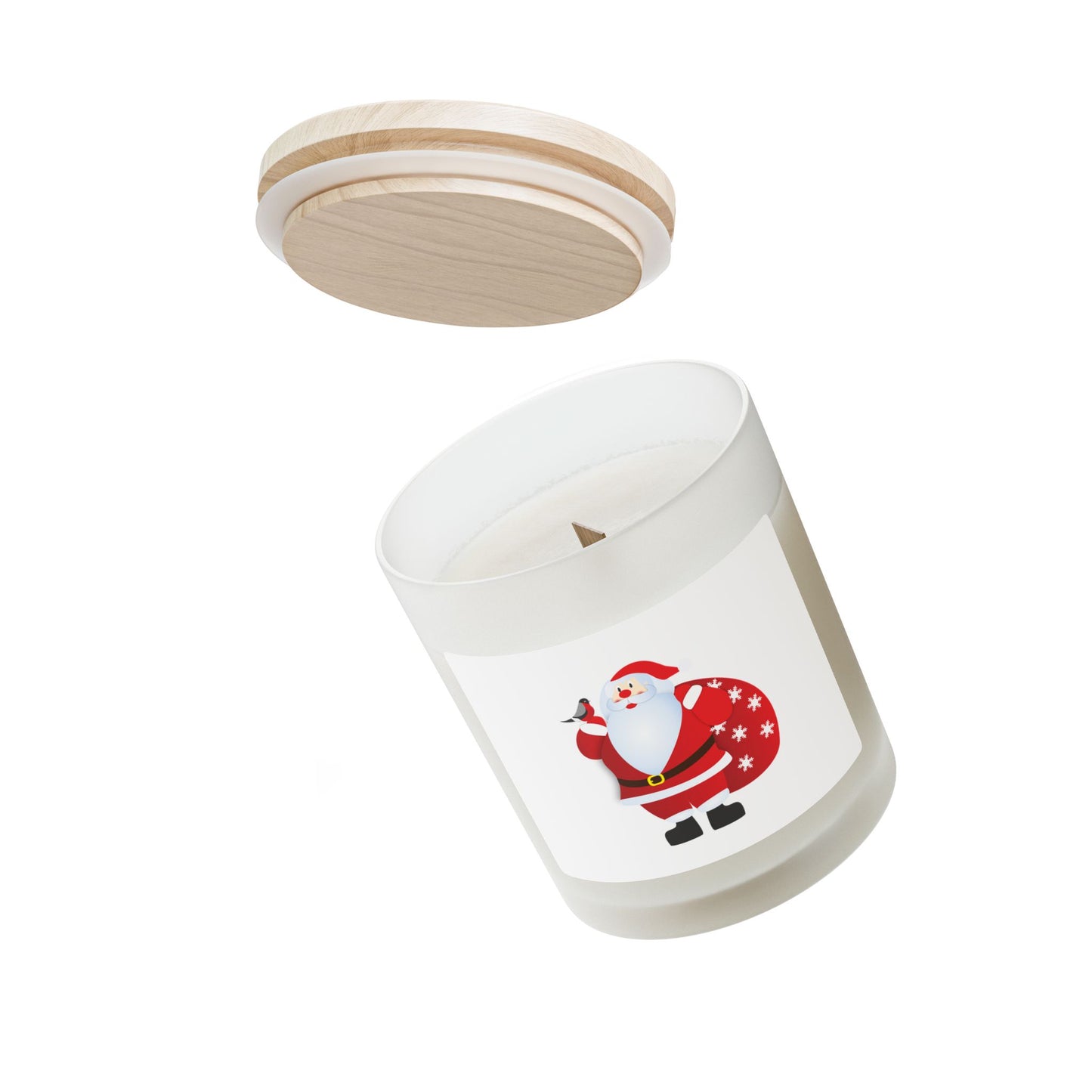 Festive Santa Candle | Holiday Decor, Christmas Gift, Aromatherapy, Cozy Home, Seasonal Fragrance