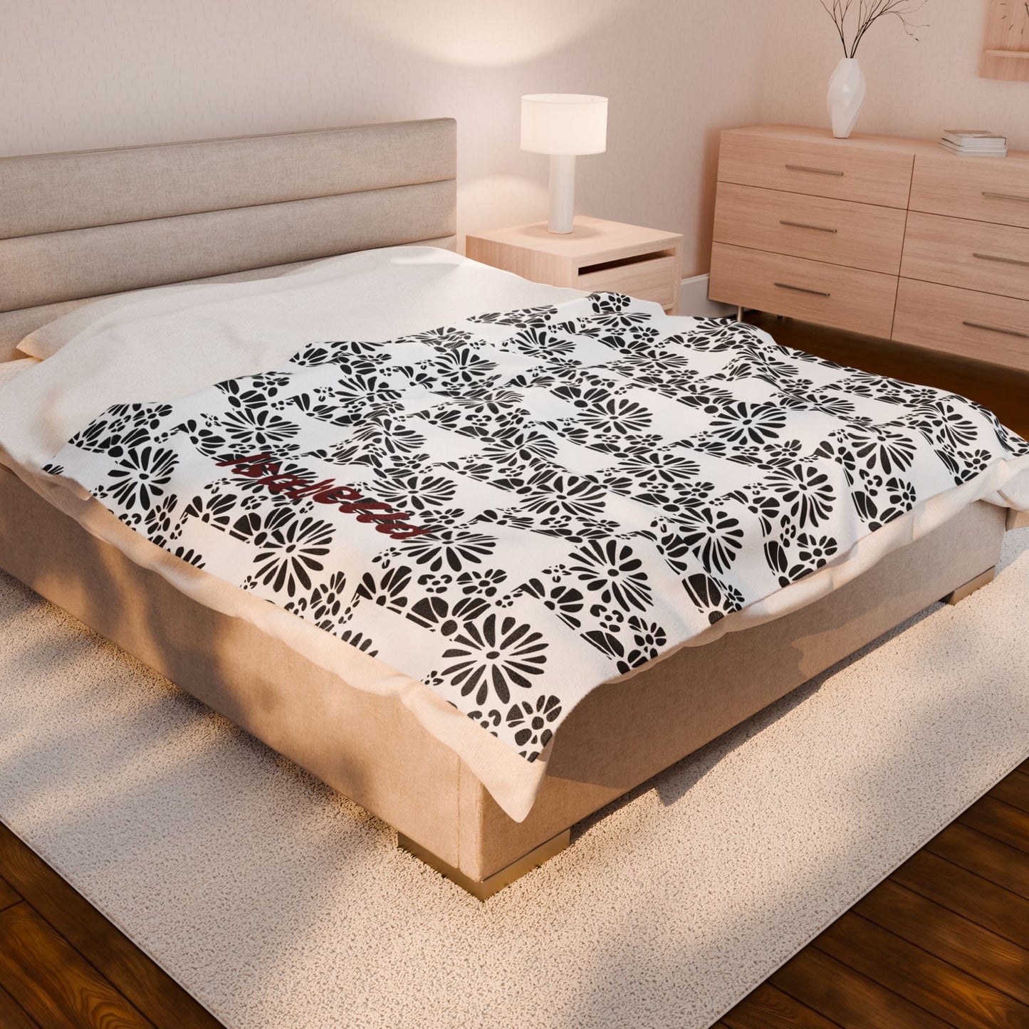 Cozy Personalized Plush Blanket Sophia