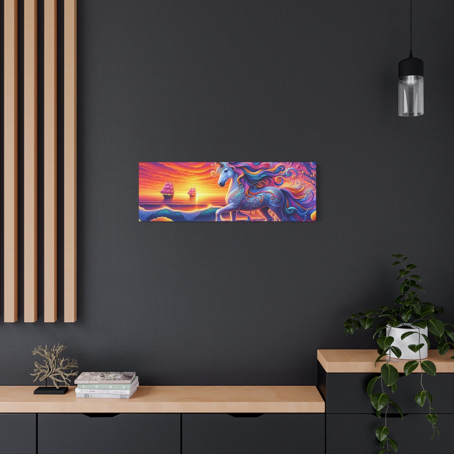 Matte Canvas, Stretched, 1.25"  Unicorn