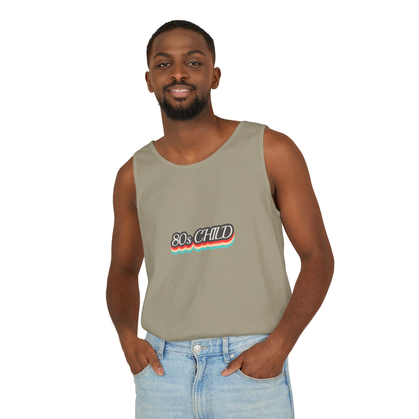 80s Child Unisex Tank Top | Retro Summer Wear, Vintage Style Shirt, Gift for 80s Lovers, Bohemian Fashion, Nostalgic Apparel