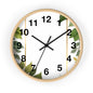 Elegant Leafy Wall Clock | Home Décor, Gift for Her, Modern Rustic Design, Nature Lover Wall Art, Stylish Timepiece