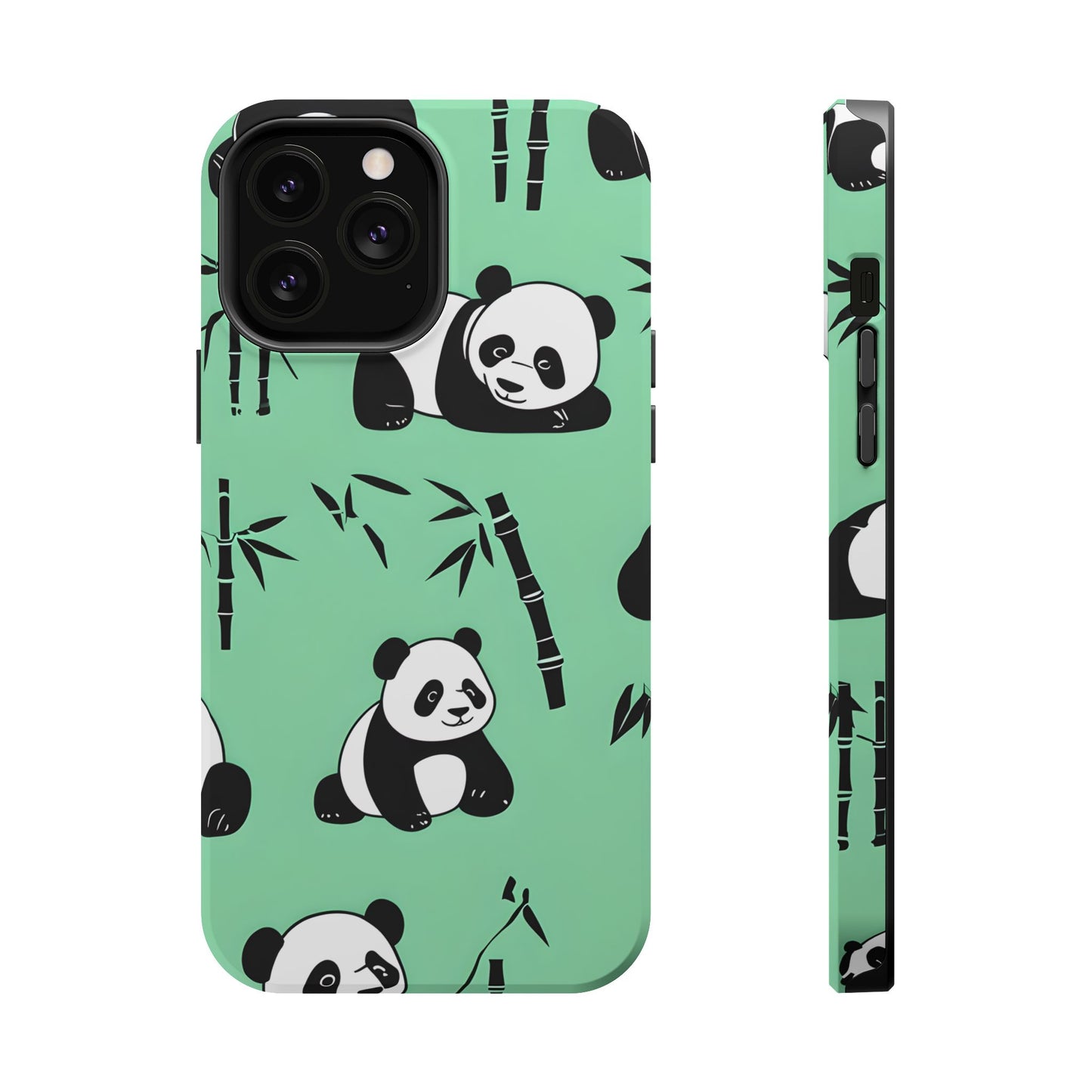 Panda Bamboo Magnetic Impact-Resistant Phone Case